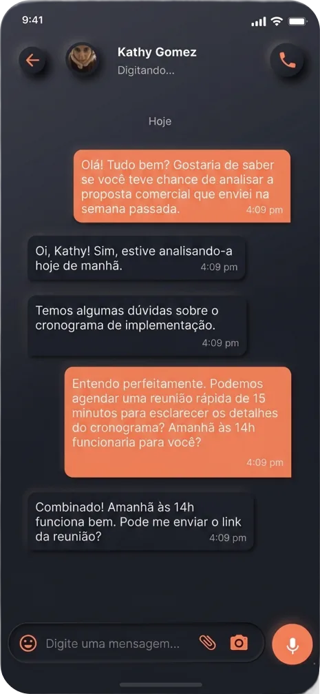 Conversa no WhatsApp